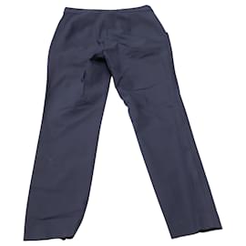 Theory-Pantaloni cropped sartoriali Theory in cotone blu navy-Blu navy