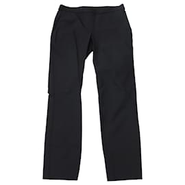 Theory-Theory Tailored Cropped Pants in Black Cotton-Black