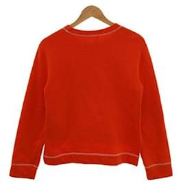 Fendi-[Used] FENDI 19SS / Metal Logo Short / Sweatshirt / M / Cotton / Orange / Plain-Orange