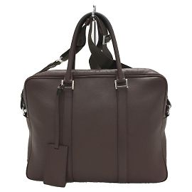 Mallette PRADA / cuir / BRW / uni Marron