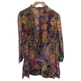 Túnica Christian Lacroix de algodão Multicor