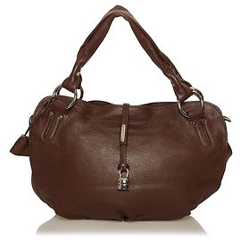 Céline Bolsa Hobo em couro amargo celine marrom Marrom Castanho escuro