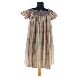 Vestido Antik Batik de algodão multicolorido Multicor