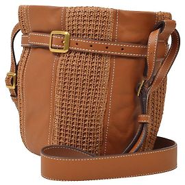 Staud Borsa Cabana in Rafia Marrone Marrone