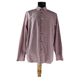 Camisa Ted Baker de bolinhas rosa de algodão Rosa