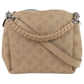 Louis Vuitton-Louis Vuitton Brown Mahina Babylone BB-Brown,Beige