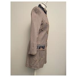 Massimo Rebecchi-Coats, Outerwear-Pink,Blue,Beige,Eggshell