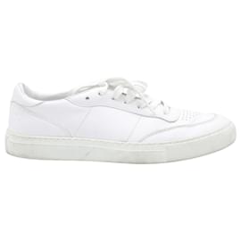 Autre Marque-Officine Generale Matt Sneakers in White Leather-White