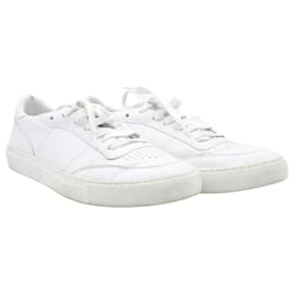 Autre Marque-Officine Generale Matt Sneakers in White Leather-White