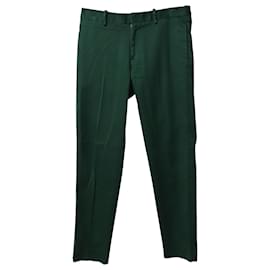 Autre Marque-Pantalones de sarga cónicos de algodón verde Cone de Acne Studios-Verde