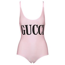 Gucci Badeanzug mit Logo-Print Pink