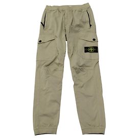 Stone Island Cargohose mit Kompass-Abzeichen aus beiger Baumwolle Beige