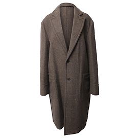 Maison Martin Margiela Maison Margiela Brown Oversized Overcoat in Brown Wool Brown