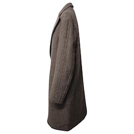 Maison Martin Margiela-Maison Margiela Brown Oversized Overcoat in Brown Wool-Brown