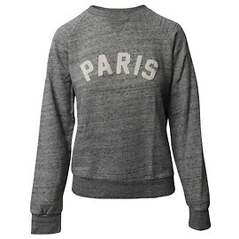 Sudadera de algodón gris con aplicación Sandro Paris Gris