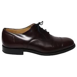 Church's-Church's Consul 173 Binder Polished Oxford in Burgundy Leather-Dark red