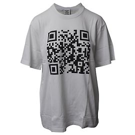 Vêtements Camiseta com código de barras Vetements em algodão branco Branco