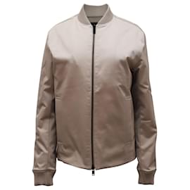Theory-Theory Bomber Jacket in Beige Triacetate-Beige