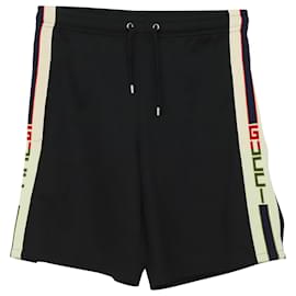 Gucci-Gucci Jersey Shorts in Black Polyester-Black