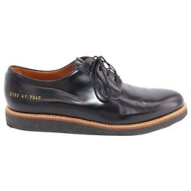 Autre Marque Common Projects Scarpe Oxford Derby Shine in Pelle Nera Nero