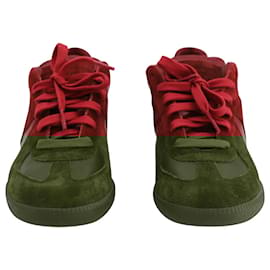 Maison Martin Margiela-Maison Margiela Replica 22 Sneakers in Red Suede Lambskin Leather-Red