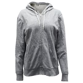 Sweat Capuche Zippé Coton Gris Sandro Gris