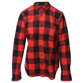 Autre Marque Overshirt AMI Paris Flanella in Lana Rossa Altro