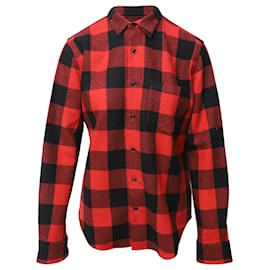 Autre Marque-AMI Paris Flannel Overshirt in Red Wool-Other