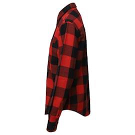 Autre Marque-AMI Paris Flannel Overshirt in Red Wool-Other