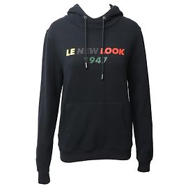 Dior Le New Look 1947 Moletom com capuz em algodão preto Preto