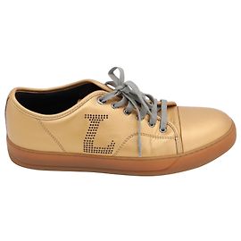 Lanvin DBB1 Baskets en Cuir Bronze Métallisé Bronze