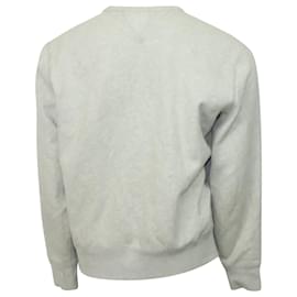 Ralph Lauren-Ralph Lauren Fleece Crewneck Sweatshirt in Grey Cotton-Grey