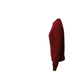 Jil Sander-Suéter Jil Sander em cashmere vermelho-Vermelho