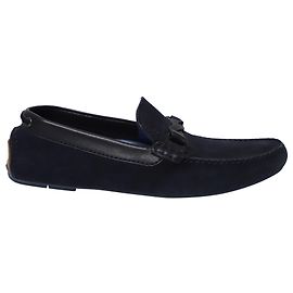 Boss Hugo Boss Driver Shoes in Navy Blue Suede Navy blue