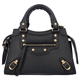 Bolsa Balenciaga Feminina Neo Classic Mini em Couro Preto Preto