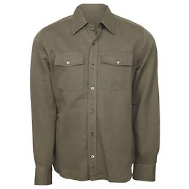 Camicia Button Down di Tom Ford in lino verde Verde