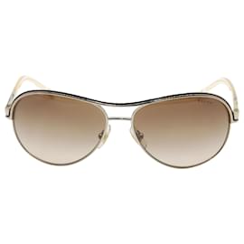 Ralph Lauren-Ralph Lauren Charles Sonnenbrille aus braunem Metall-Braun