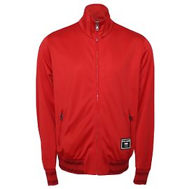 Dolce & Gabbana Dolce & Gabanna Rubber Logo Plaque Track Jacket in Red Polyester Red