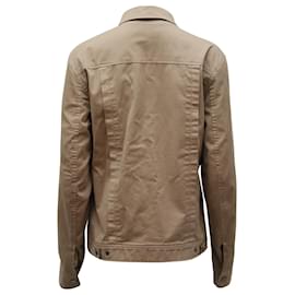 Helmut Lang-Chaqueta estilo camisa Helmut Lang de algodón marrón-Beige