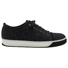 Lanvin-Lanvin DDB1 Sneakers aus schwarzer Wolle-Schwarz