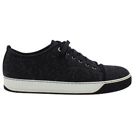 Lanvin DDB1 Sneakers in Black Wool Black