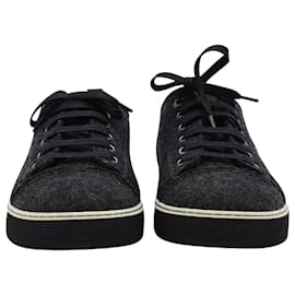 Lanvin-Lanvin DDB1 Sneakers aus schwarzer Wolle-Schwarz