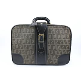 Fendi-Brown Monogram FF Zucca Trunk Luggage Suitcase 119F10-Other