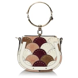 Chloé Continuativa borsa nile piccola bianca con bracciale dorato -  CHC17US301HEU308