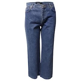 Autre Marque-APC Sailor Wide Leg Jeans in Blue Cotton-Blue