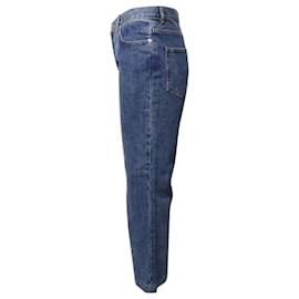 Autre Marque-APC Sailor Wide Leg Jeans in Blue Cotton-Blue
