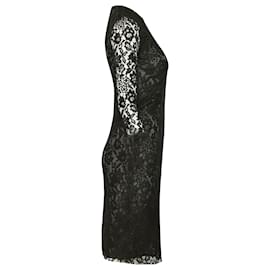 Joseph-Joseph Lace Dress in Black Polyester-Black