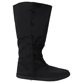 The row-The Row Banana Boots in Black Nylon-Black