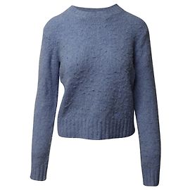 Helmut Lang Jumper in Light Blue Wool Blue