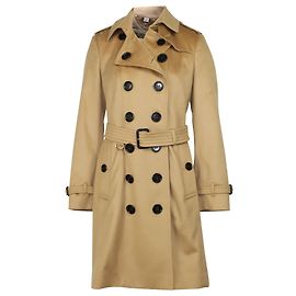 Burberry Sandringham Trench coat em algodão bege Marrom